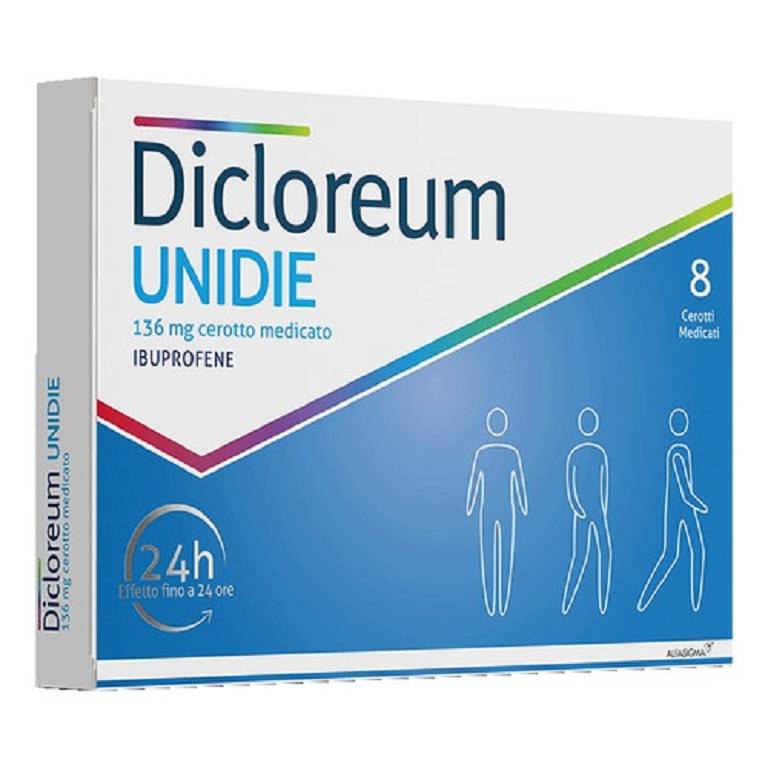 DICLOREUM UNIDIE*8CER 136MG24H