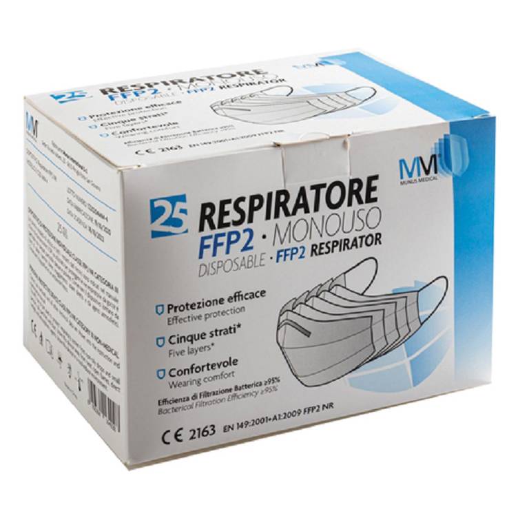 MUNUS MED RESPIRATORE FFP2 25P