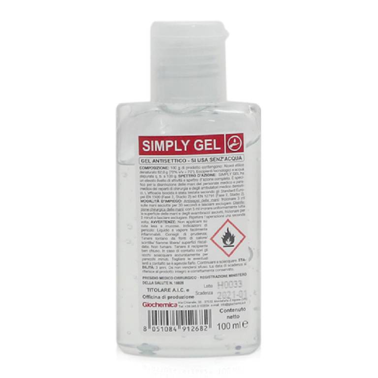 SIMPLY GEL DISINF MANI 100ML