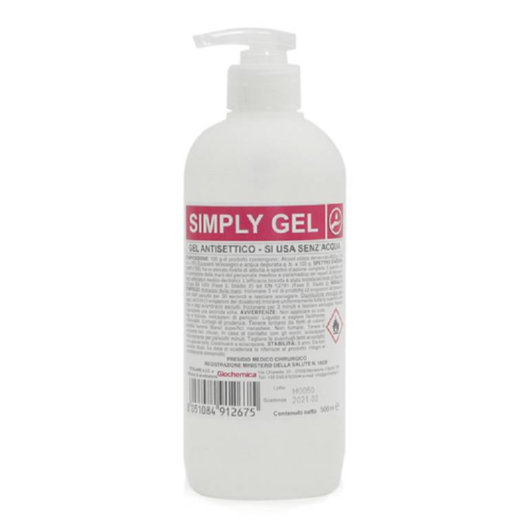 SIMPLY GEL DISINF MANI 500ML